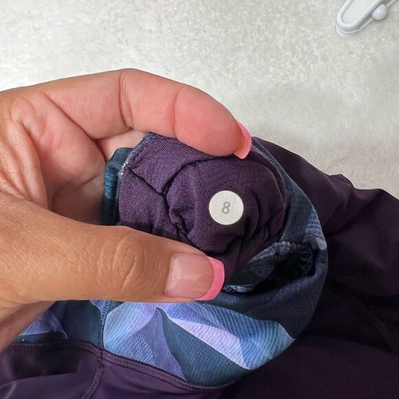 Lululemon Purple Speed Track Shorts 8 Biker Shorts Athletic - Picture 5 of 8